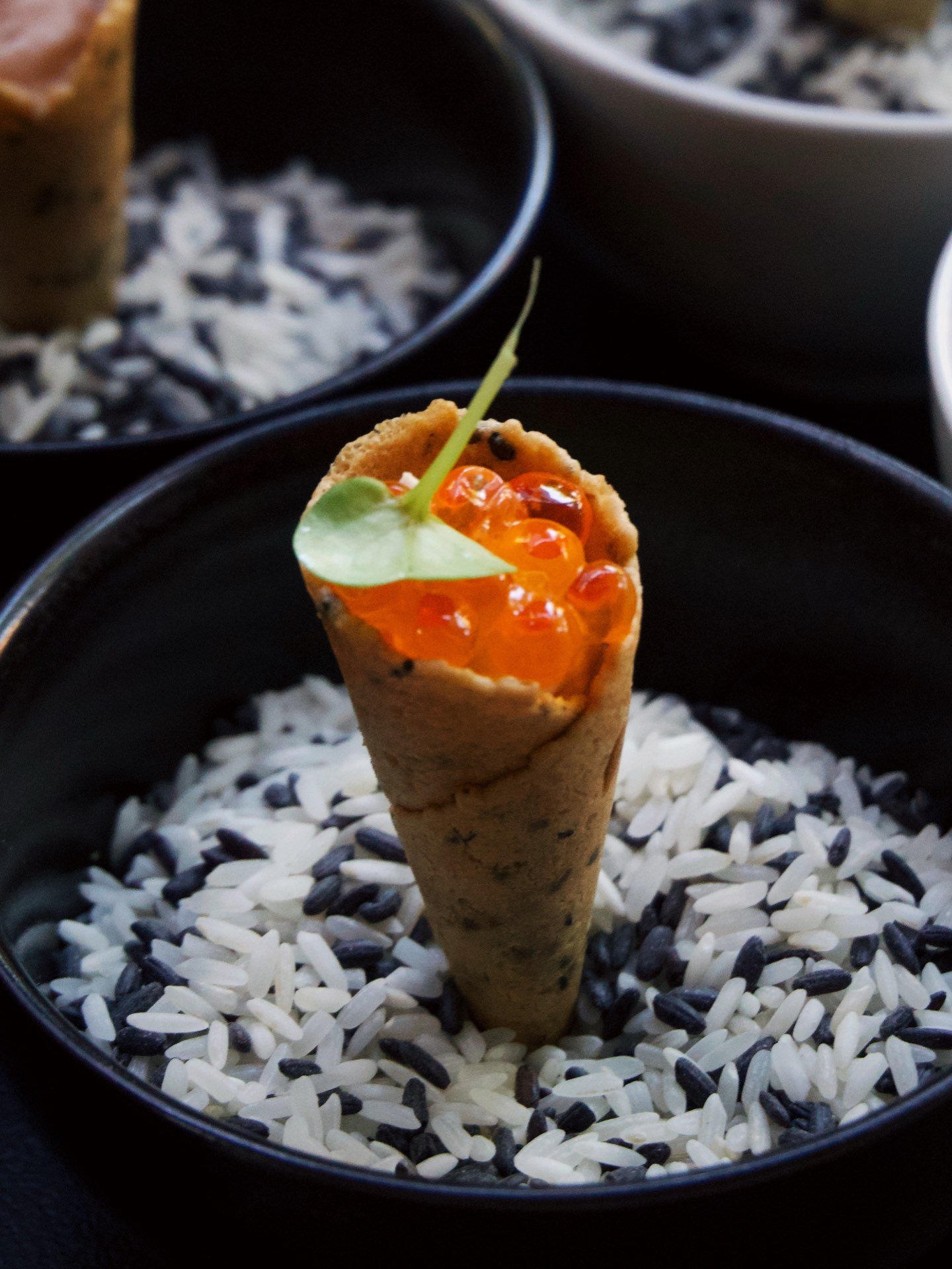 Plated fine-dining dish for a private dinner