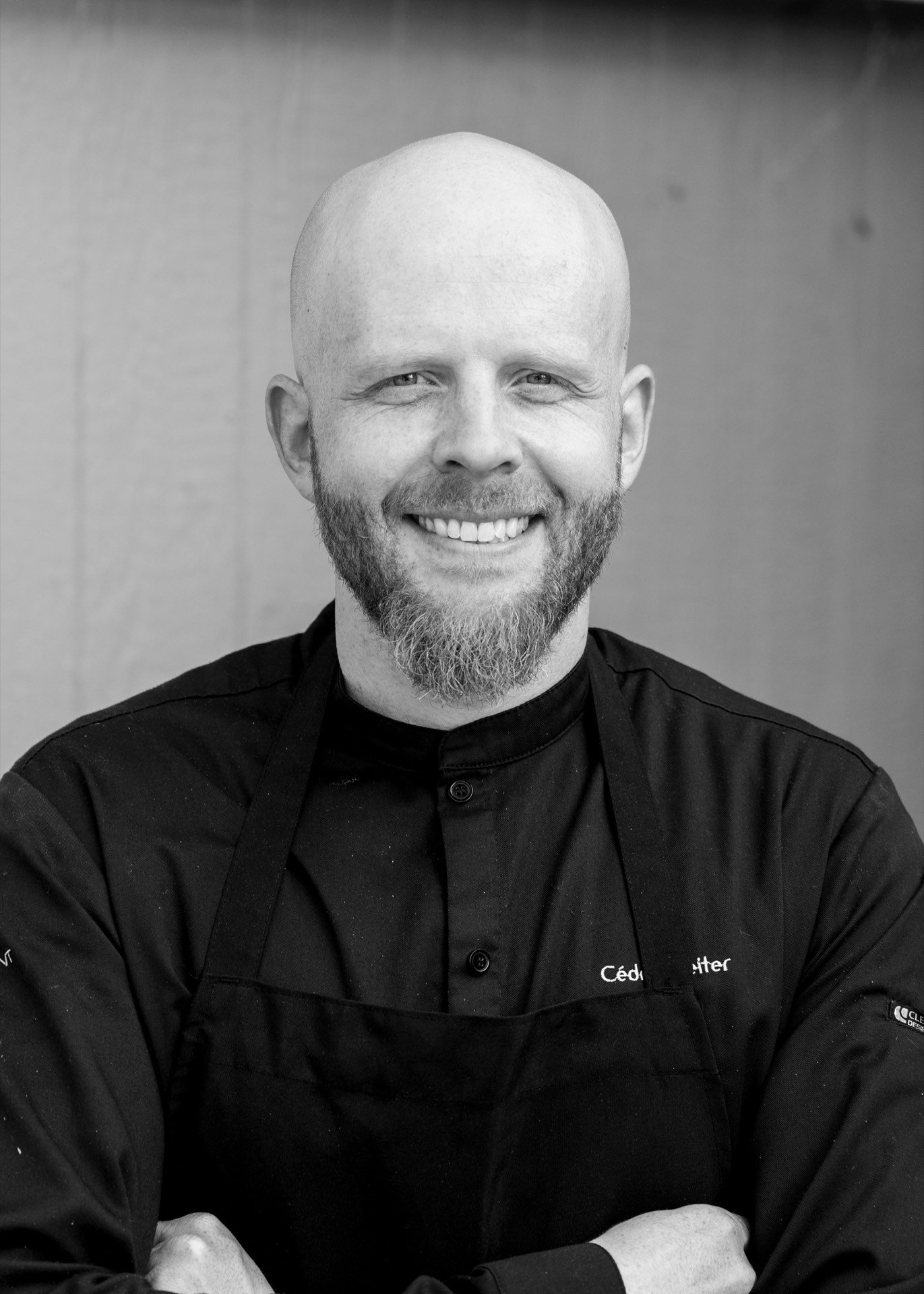 Chef Cedric Reiter, studio portrait